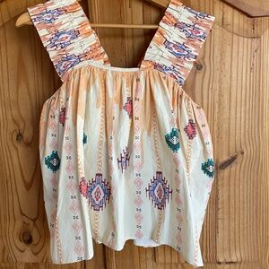 Just Bellina Multicolor Sleeveless Blouse NWT